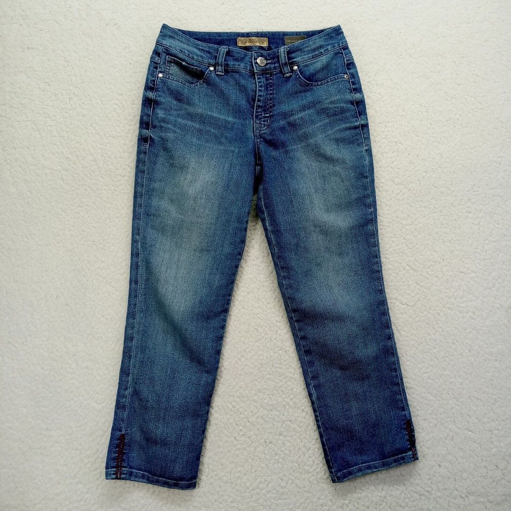 Nine West Jeans Womens 4/27 Vintage America‎ Collection Boho Stretch Denim Blue